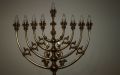 Seven-branched candelabrum Menorah in a Zurich synagogue.