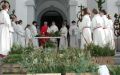 blessing of the herbs on Palm Sunday in Sempach LU.